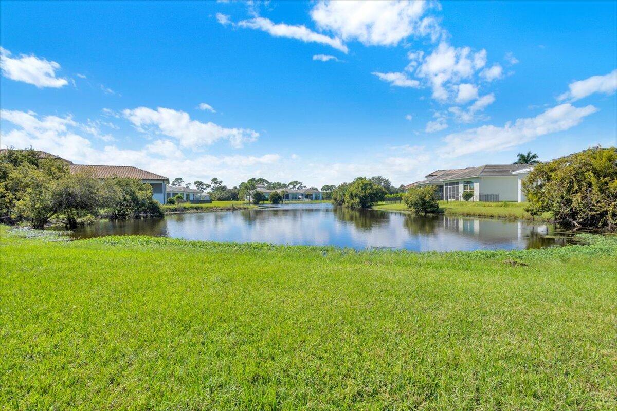 Backyard overlooking Lake