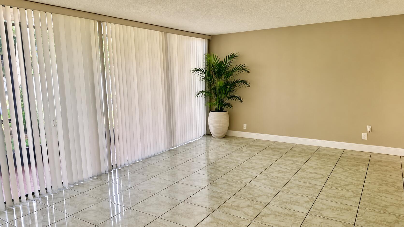 Minimalist Living Room with Palm and Bli