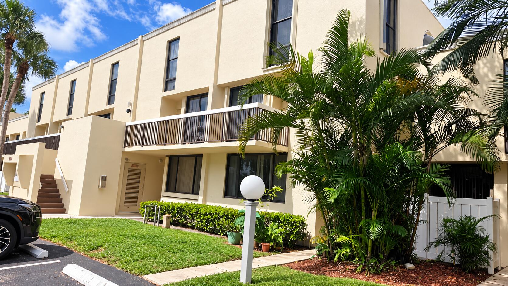 Modern Tropical Townhome Exterior