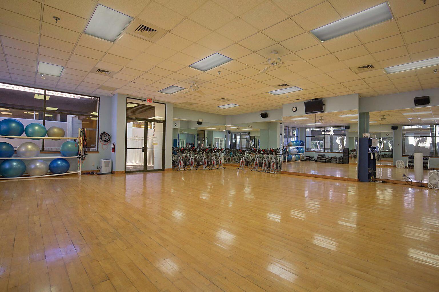 Exercise room for classes