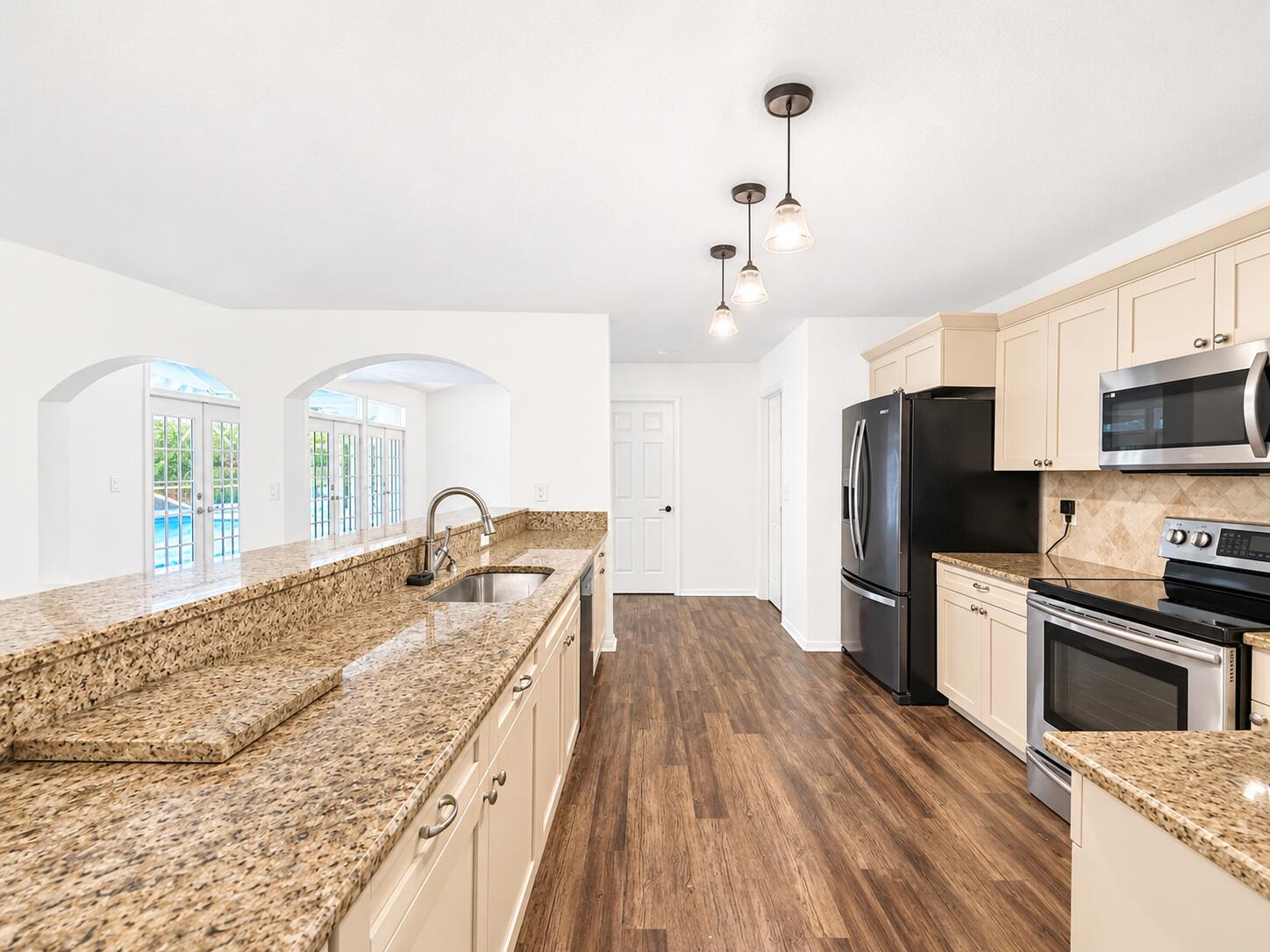 Open Granite Kitchen