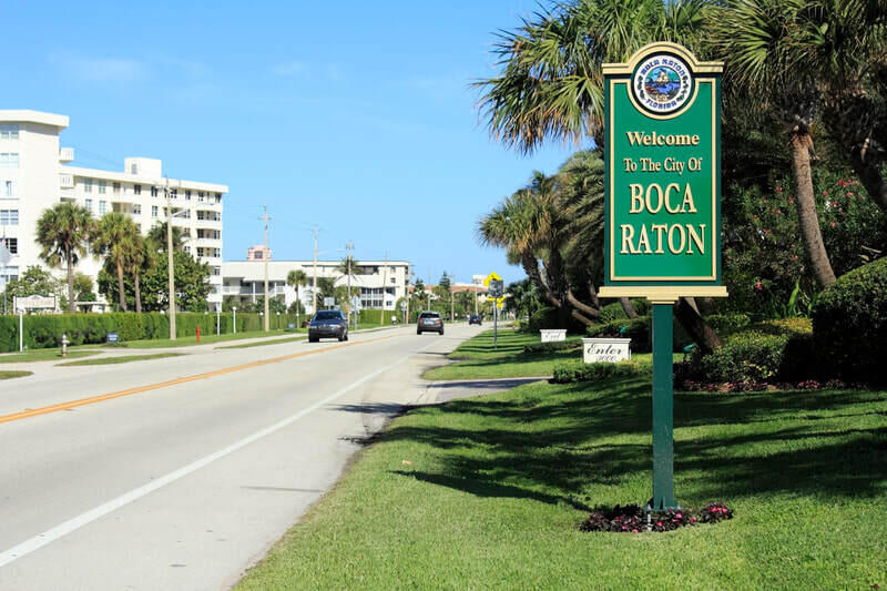 Close to the beach in Boca