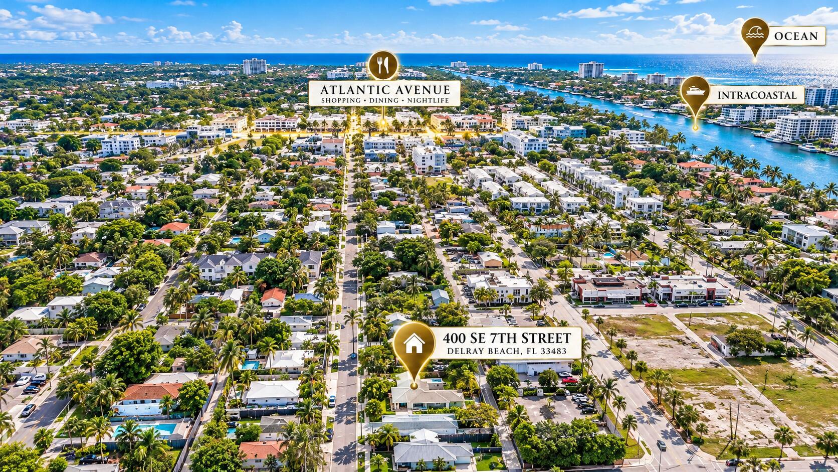 Aerial Delray Downtown