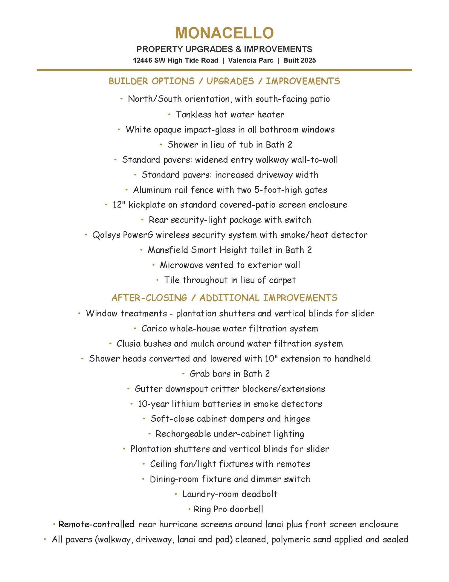 Upgrade Handout - One Column