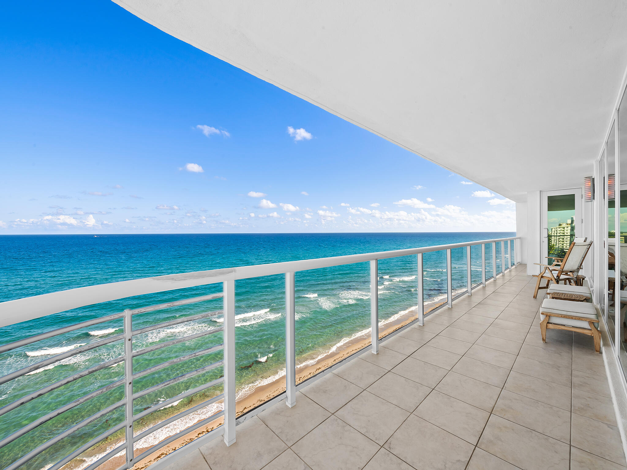 Directly East Wrap around balcony
