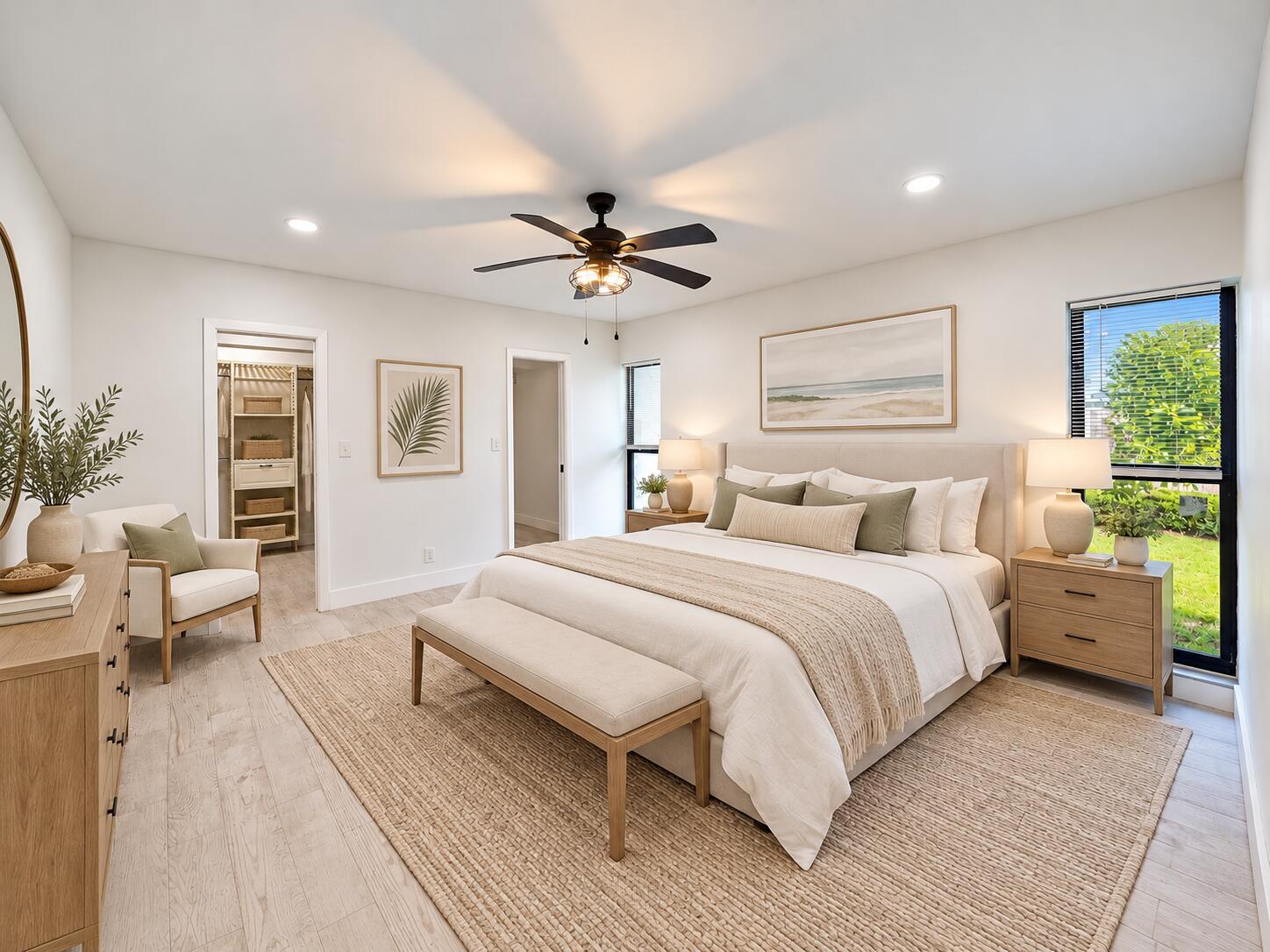 Primary bedroom-virtually staged