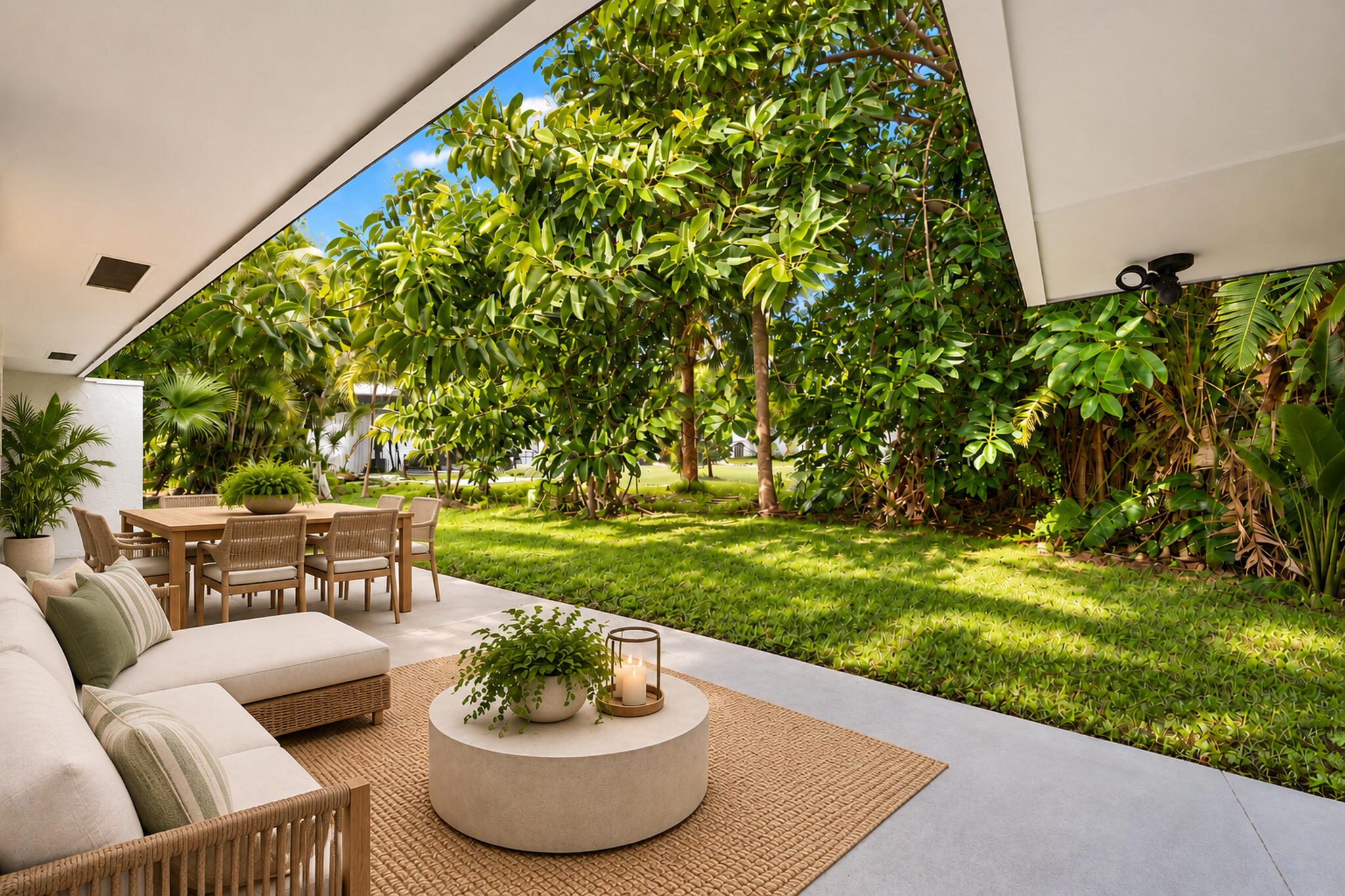 Back patio-virtually staged Back patio-virtually staged