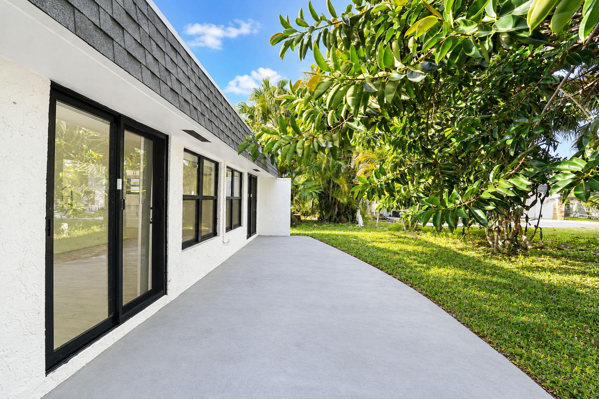 Backyard patio