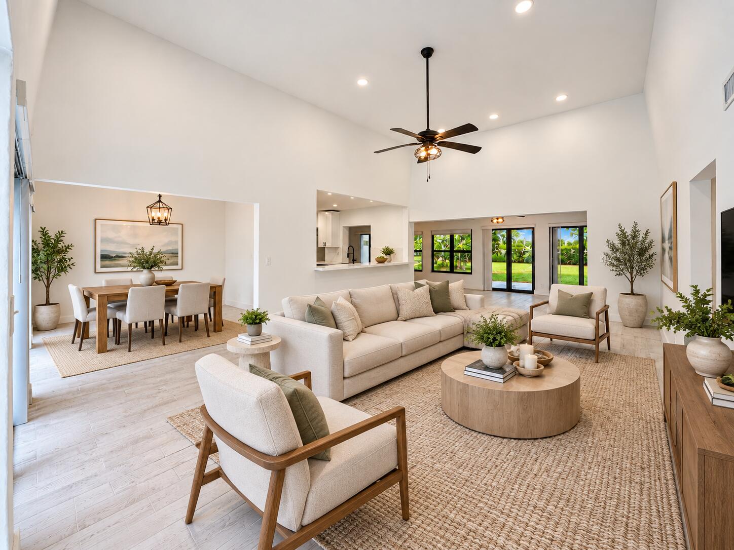 Open concept living room-virtually staged Open concept living room-virtually staged