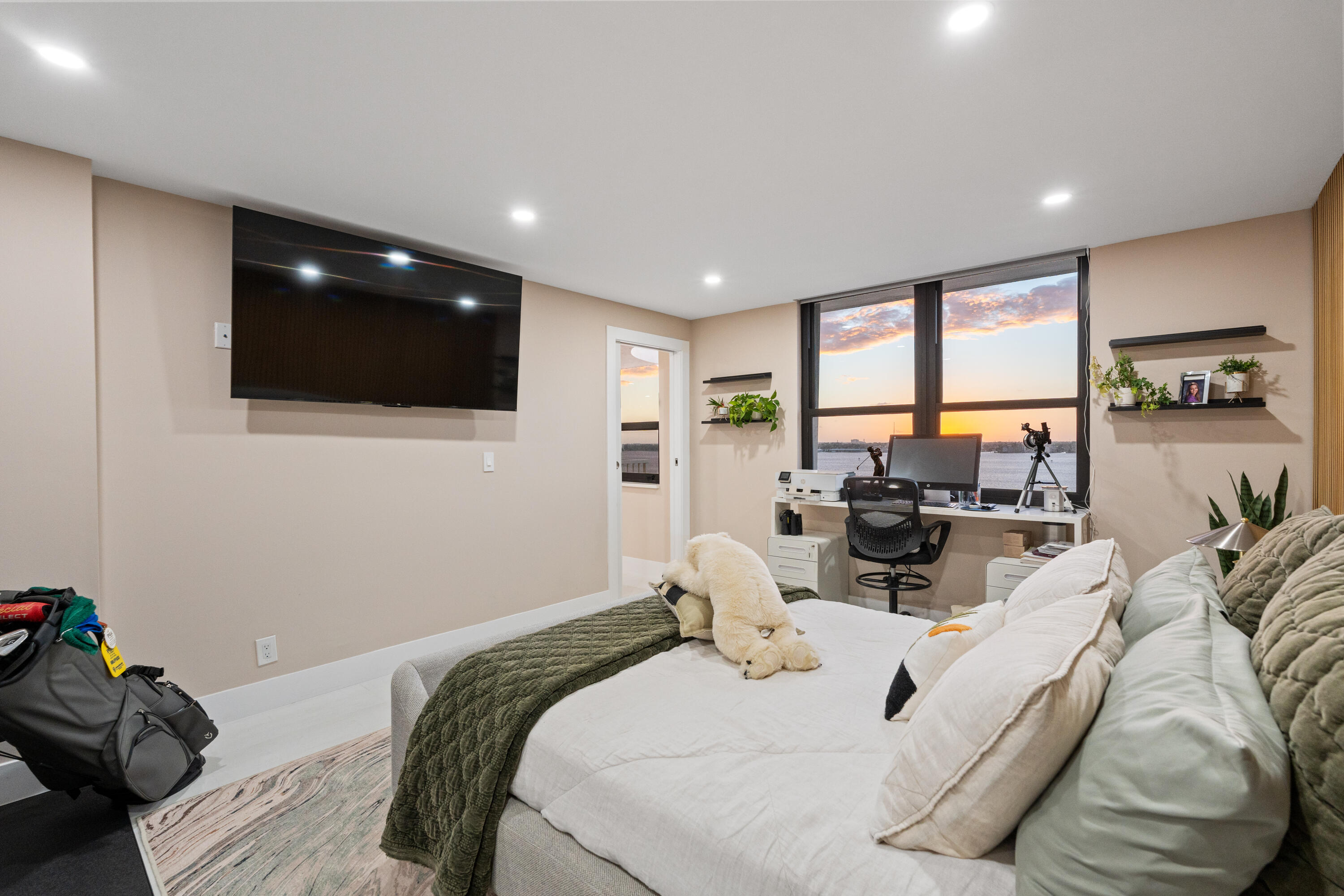 Guest Bedroom during Sunset