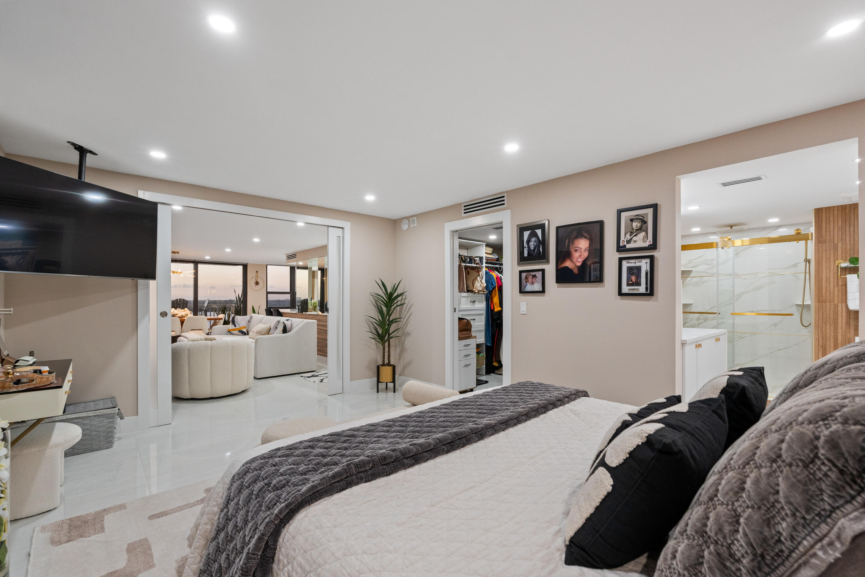 Master Bedroom during Sunset