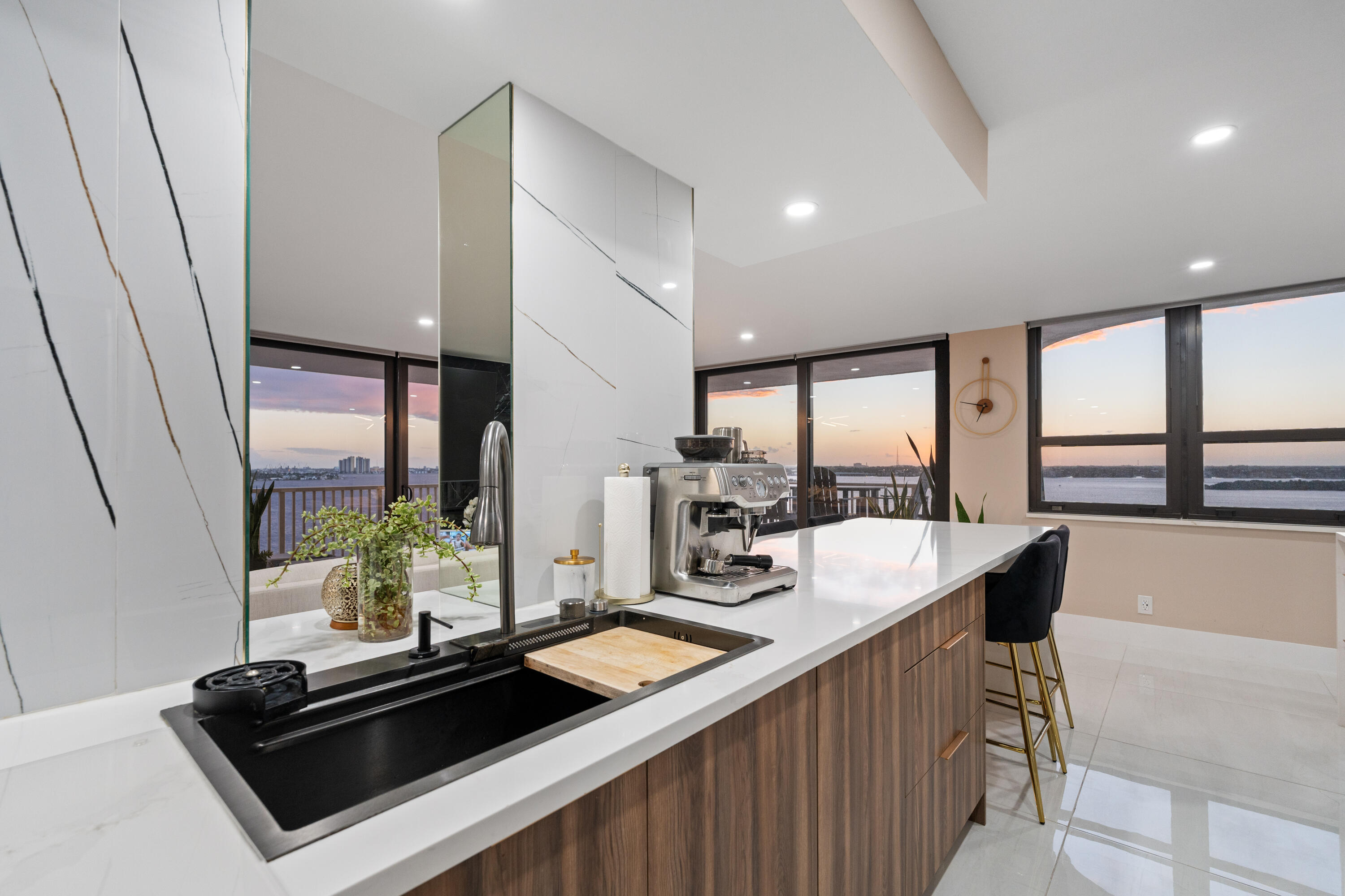 Kitchen during Sunset