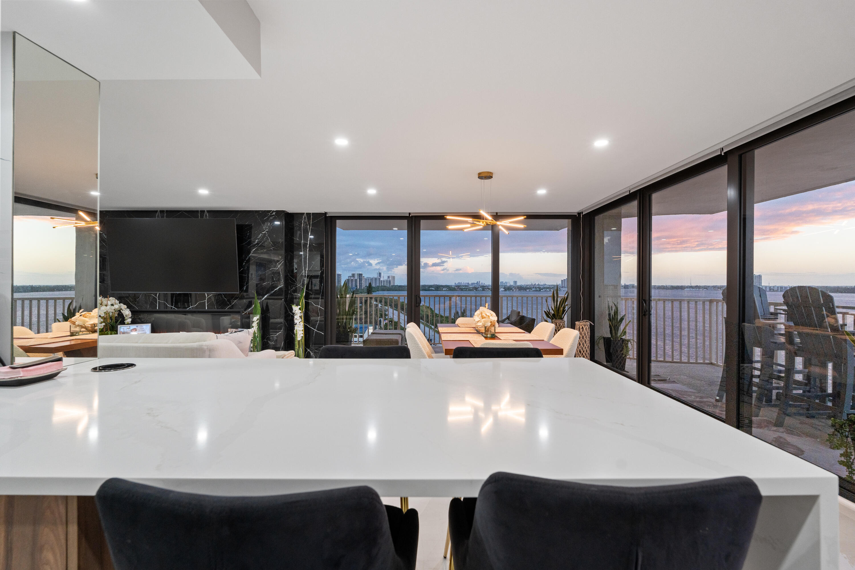 View from Kitchen Before Sunset