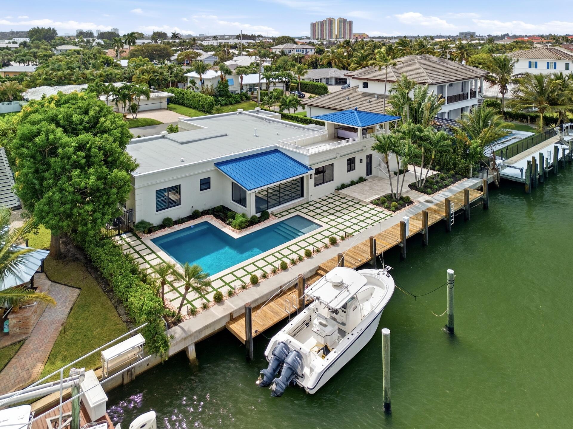 Aerial Pool and Dock