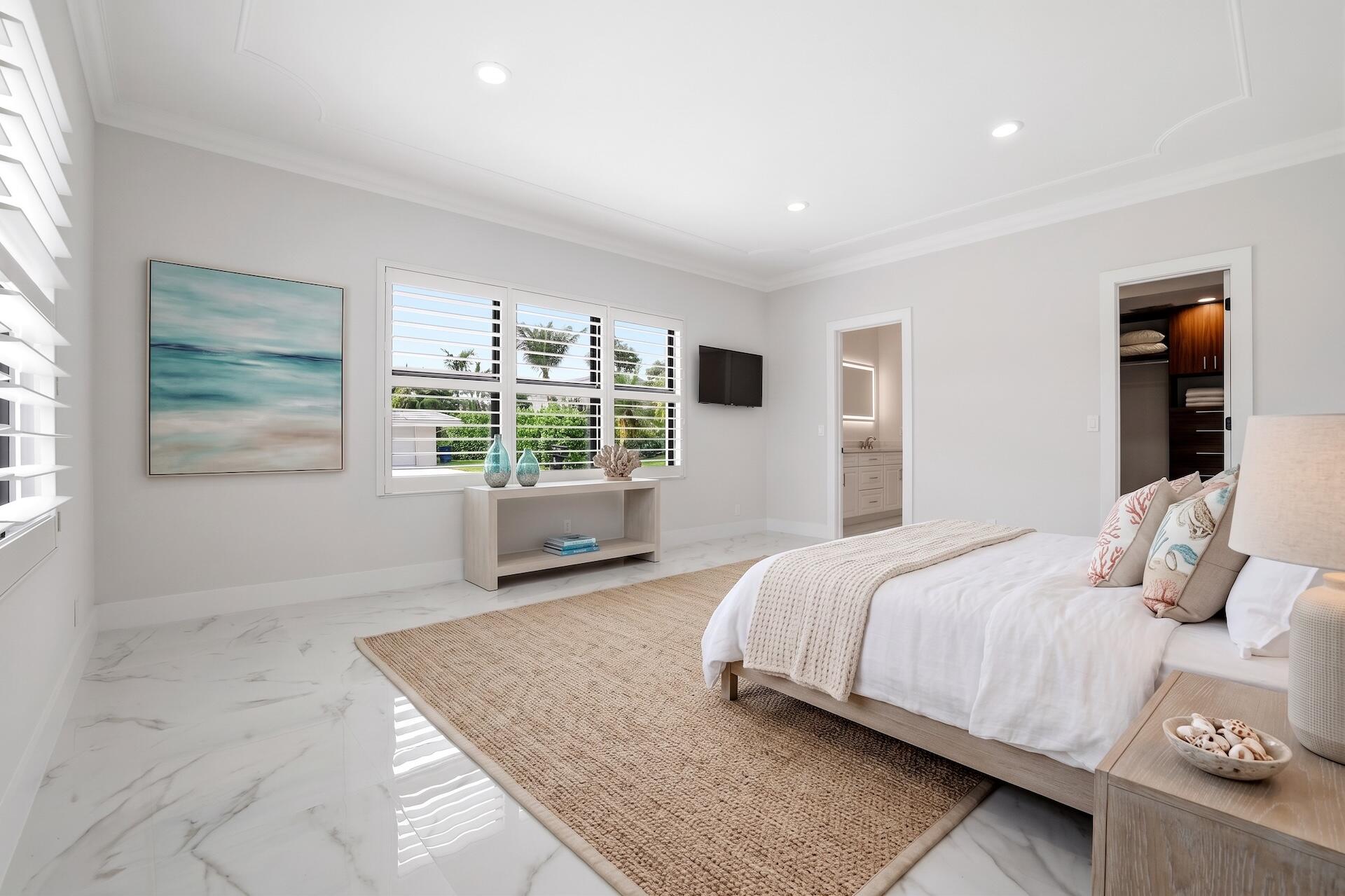Primary Bedroom Staged