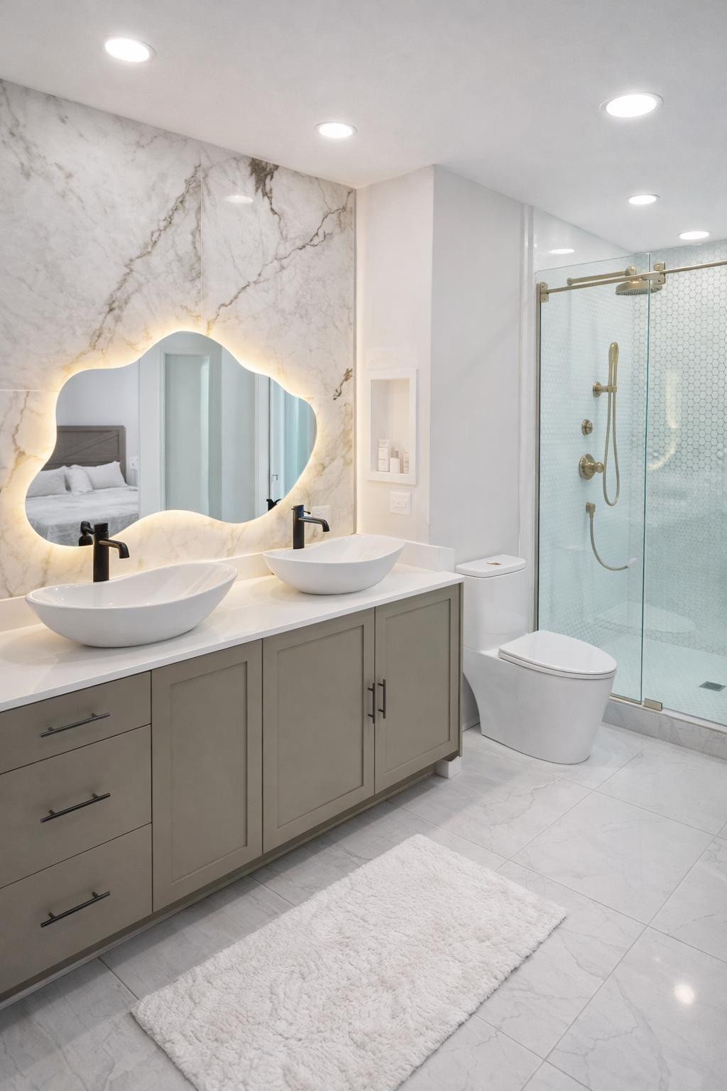 Double Sink in Master Bathroom