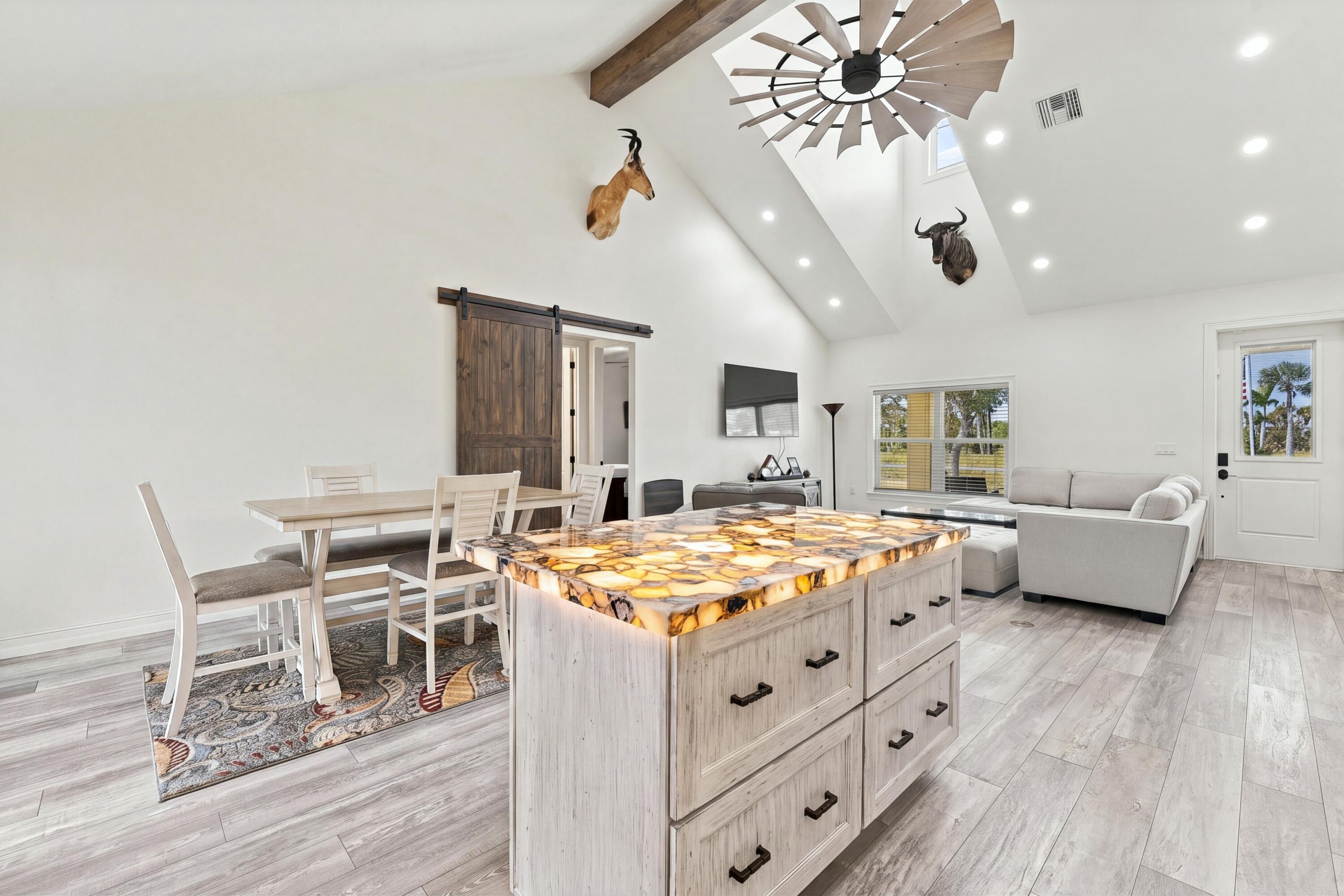 Open-Concept Kitchen & Living Area