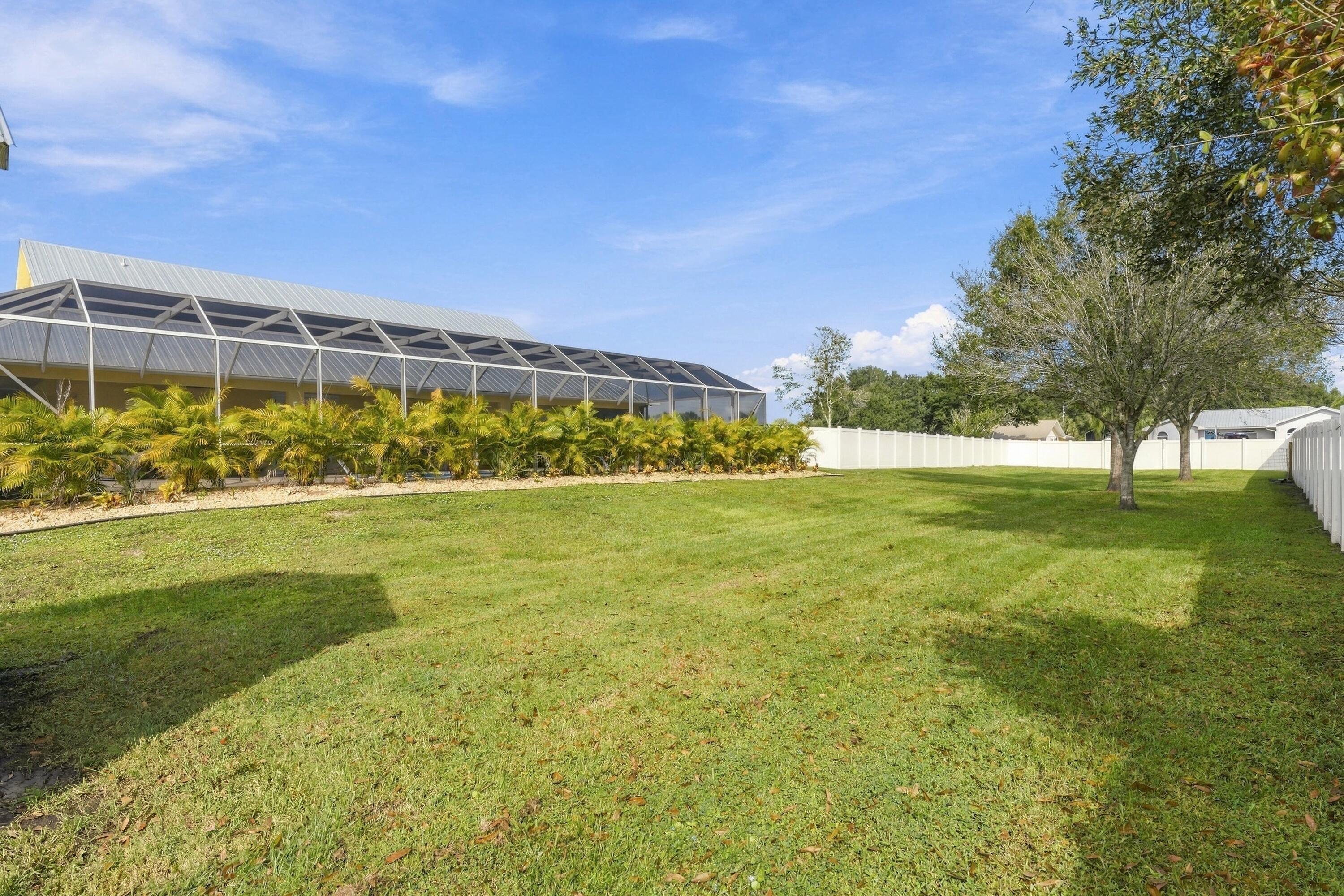 Large Fenced Yard on 1.06 Acres