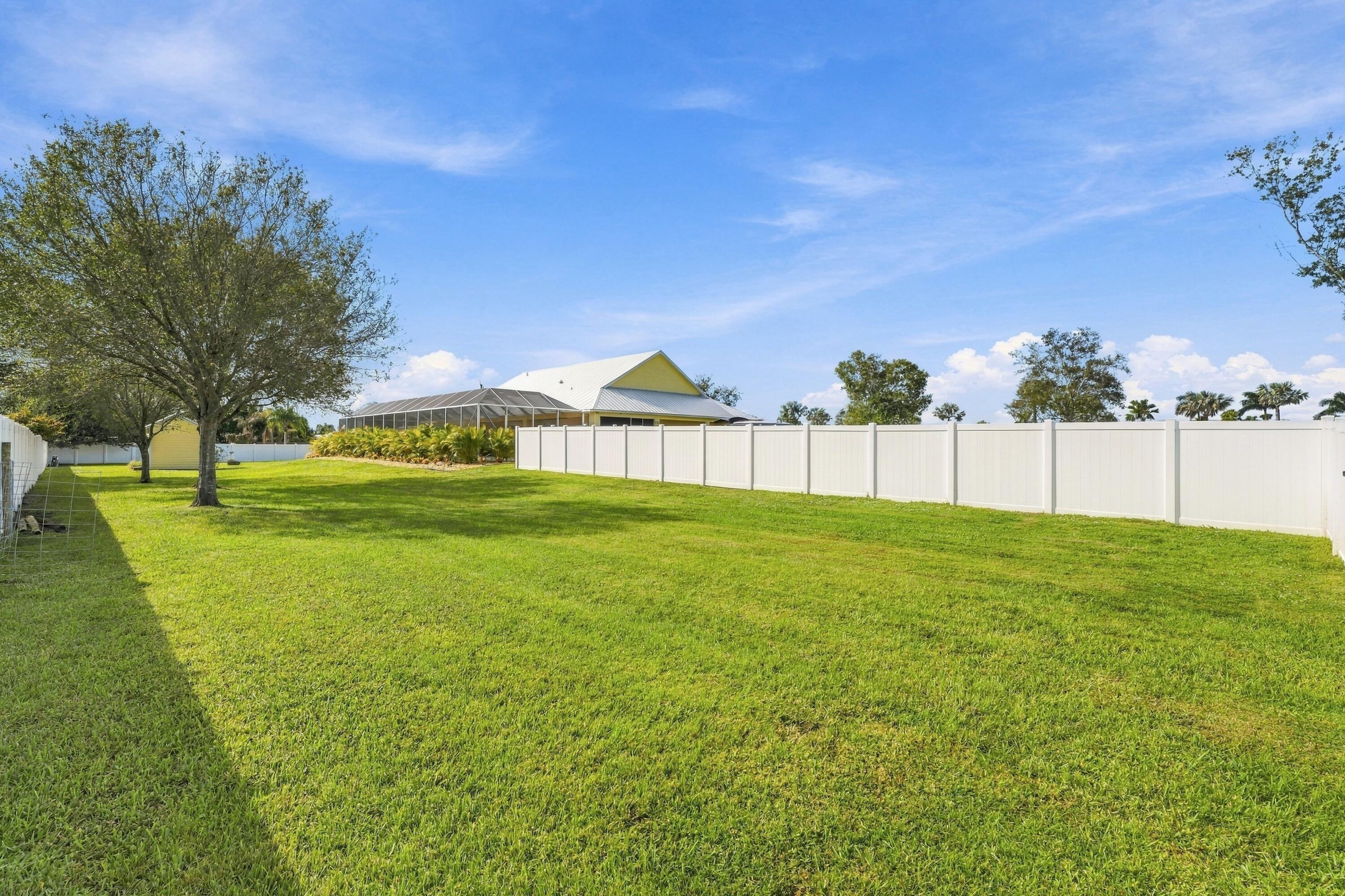Expansive Backyard with Privacy Fence