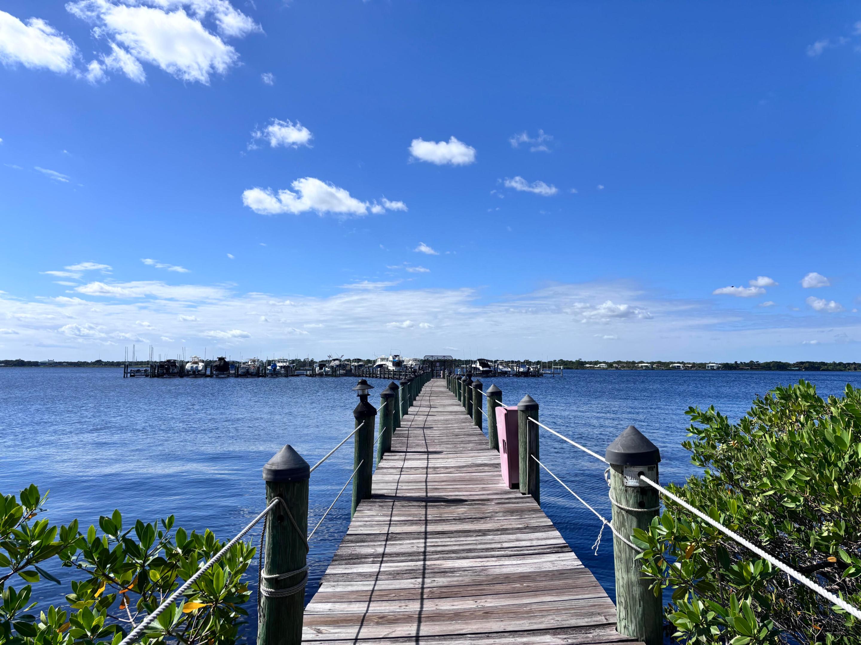 Walk out and enjoy St Lucie River views and wildlife.