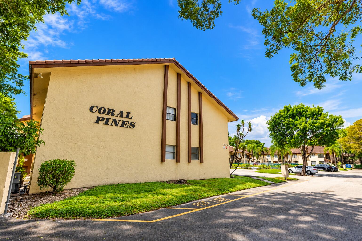 Coral Pines Condo Entrance