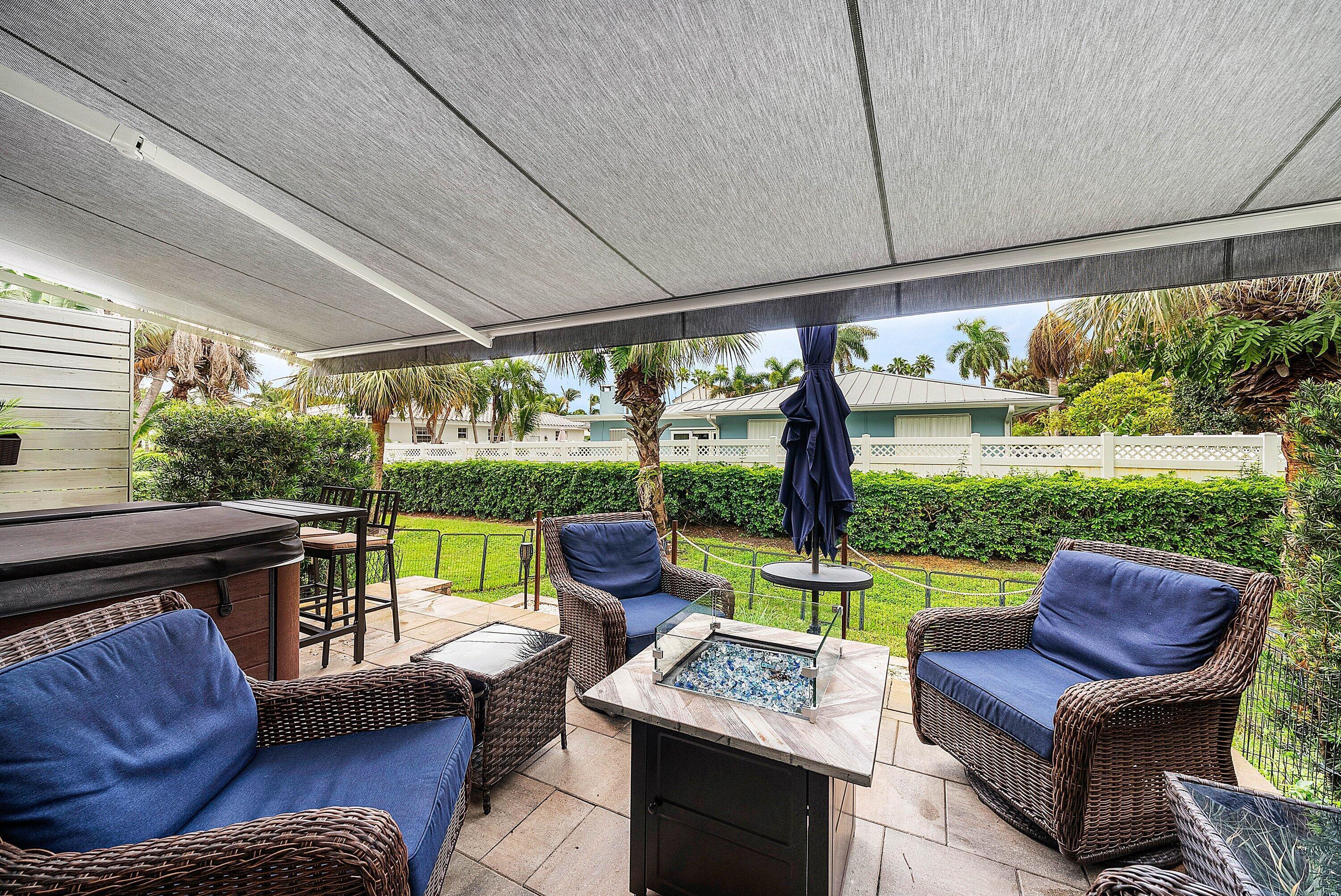 Extended Patio with Retractable Awning