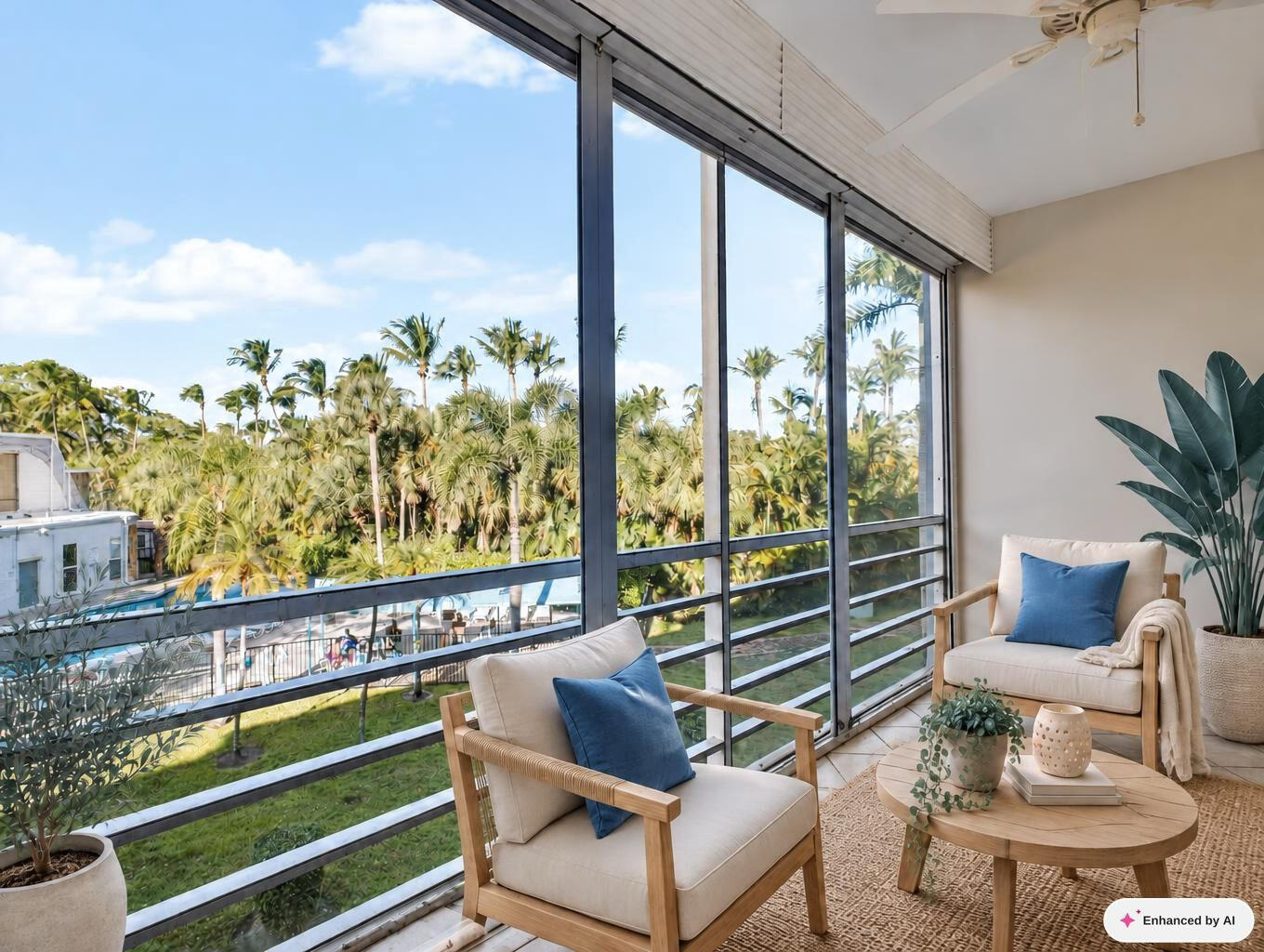 Screen Balcony Staged