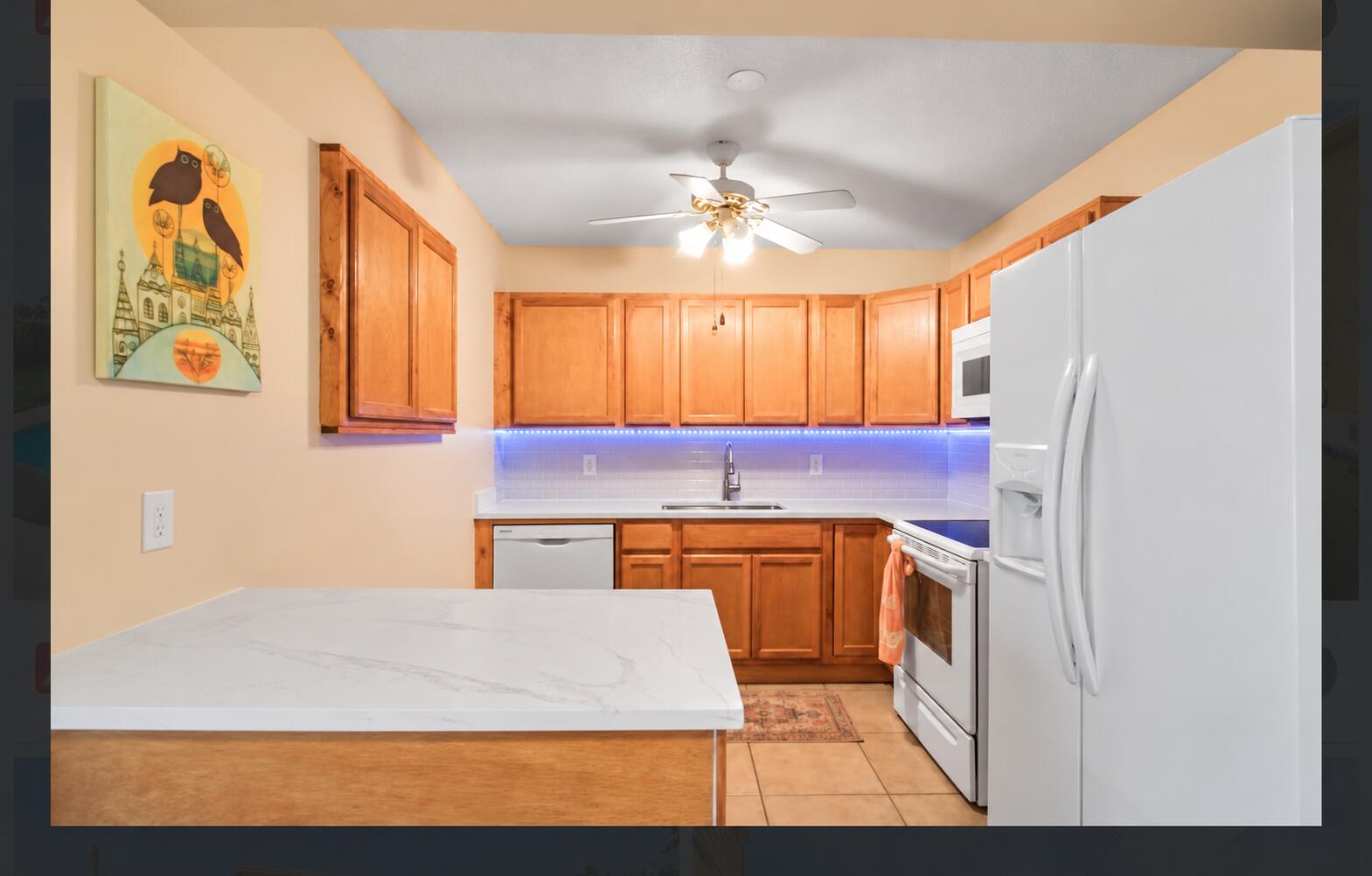 Decluttered kitchen with spotless counte Decluttered kitchen with spotless counte