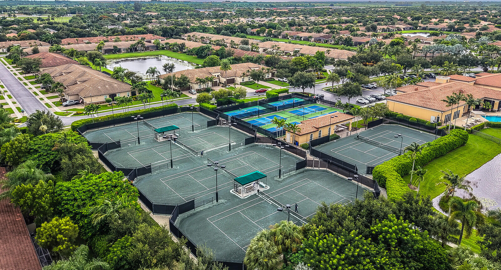 Aerial Tennis Courts