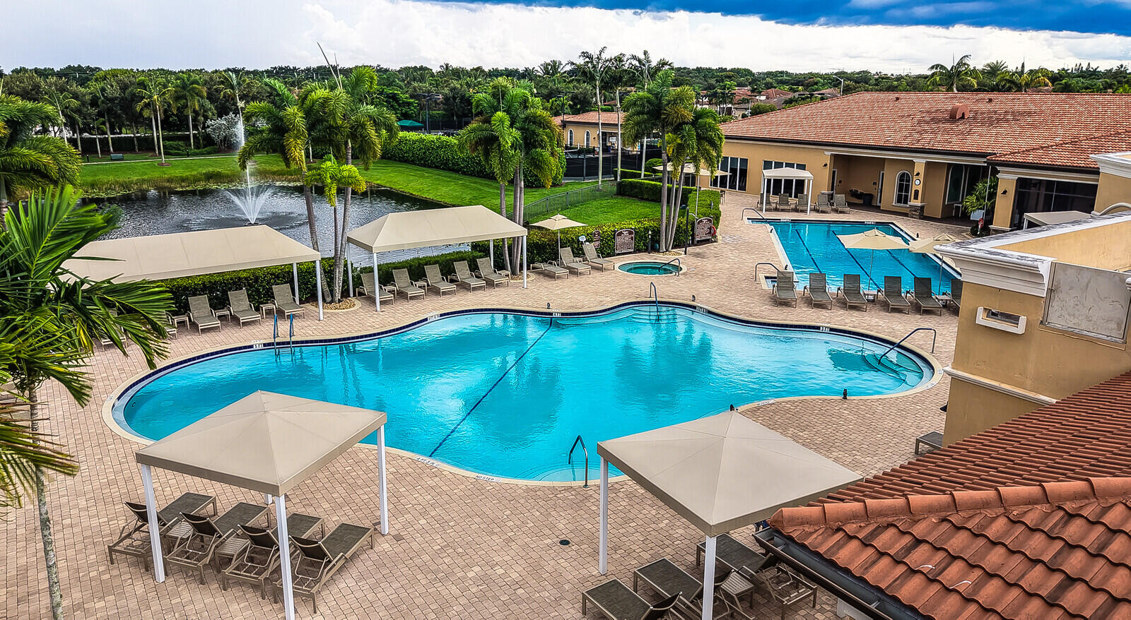 Aerial Pool View