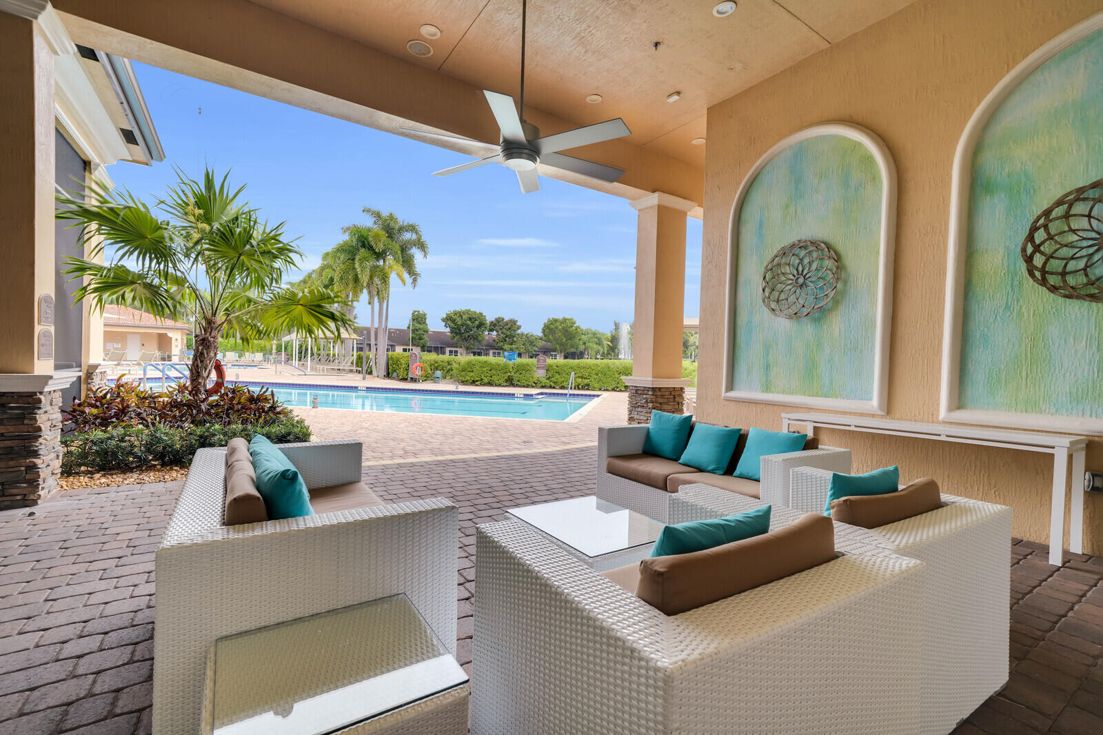 Pool Seating Area