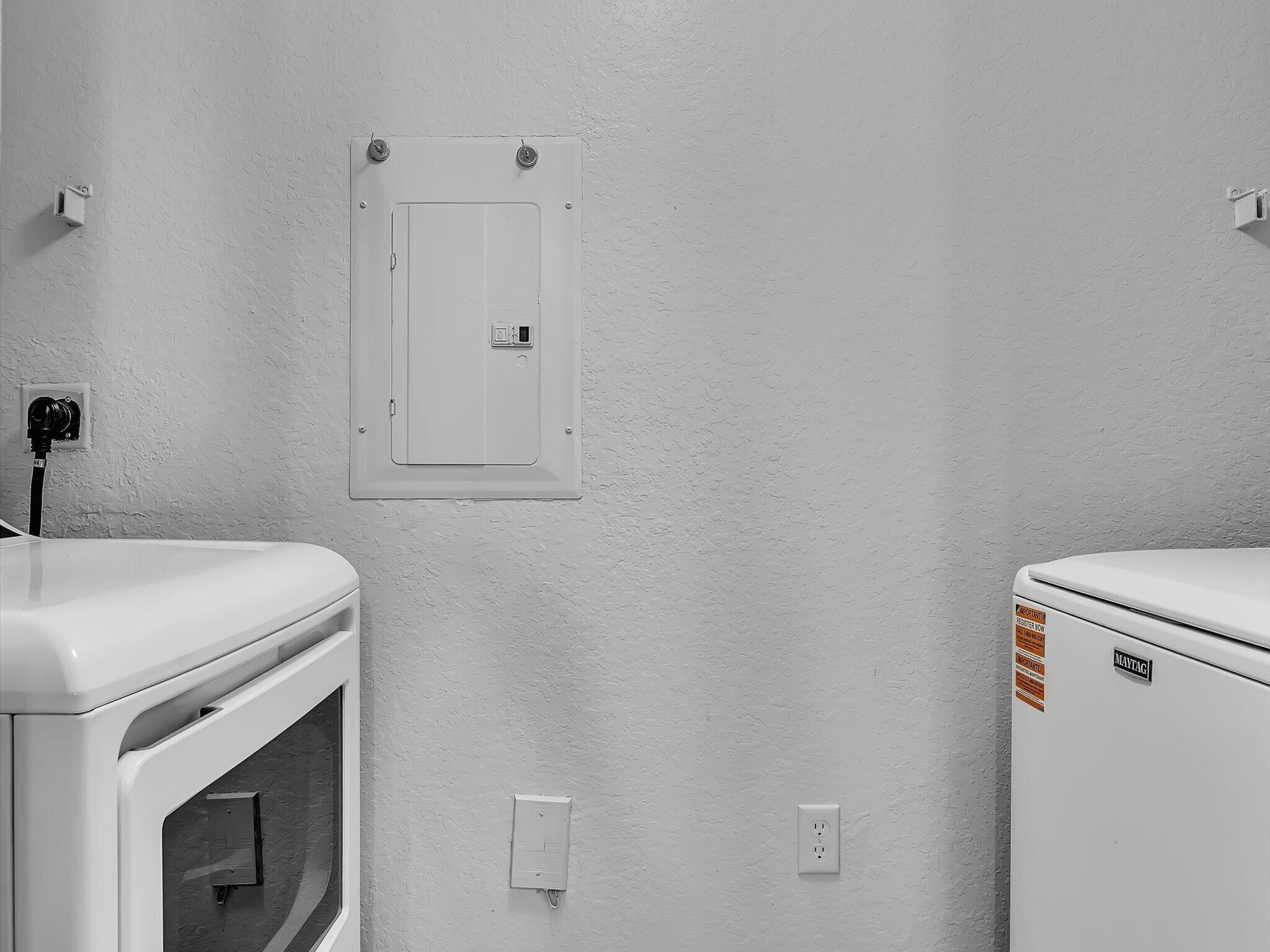 Washer and Dryer are new and conveniently in the unit.