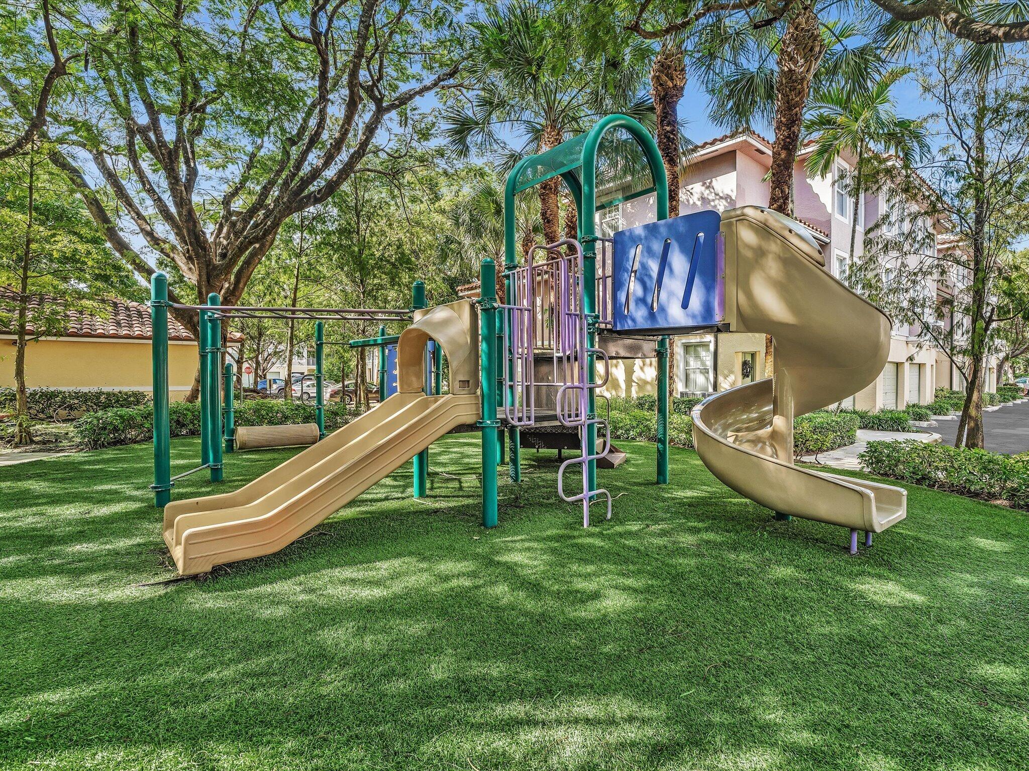 Playground steps from the home