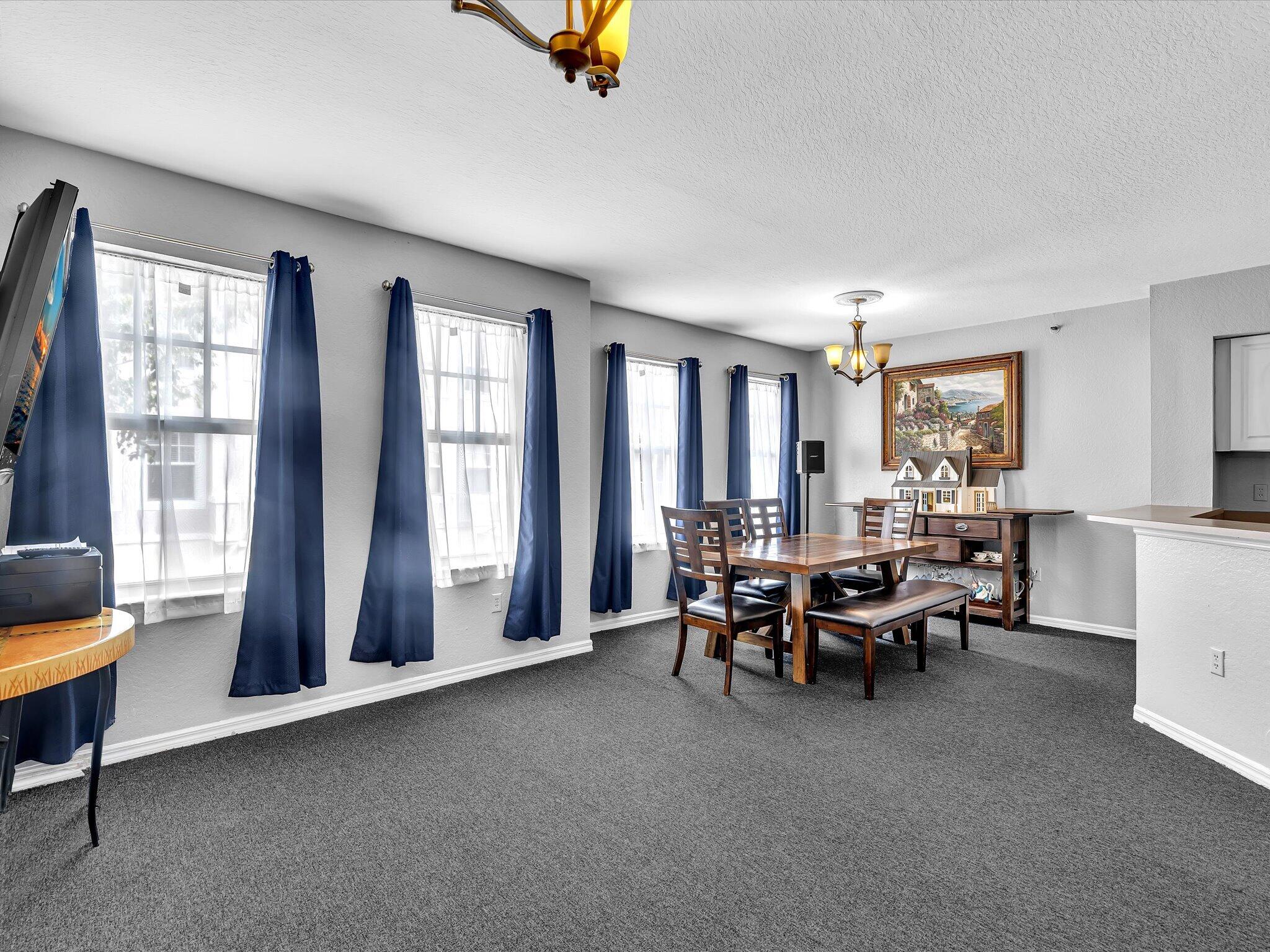 Second Floor with Kitchen, Dining, Living, and half Bath