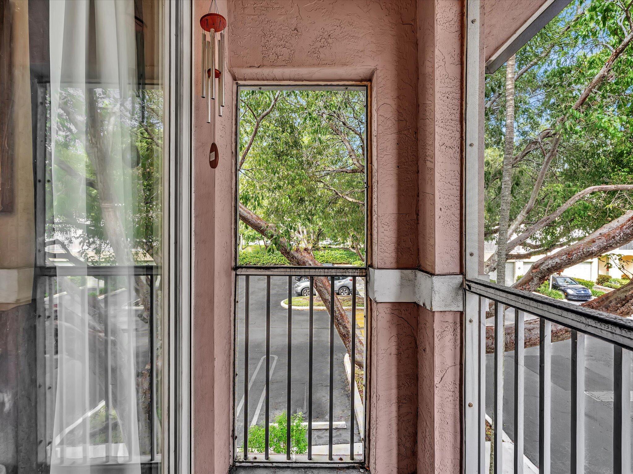 Large screened in balcony on the second floor