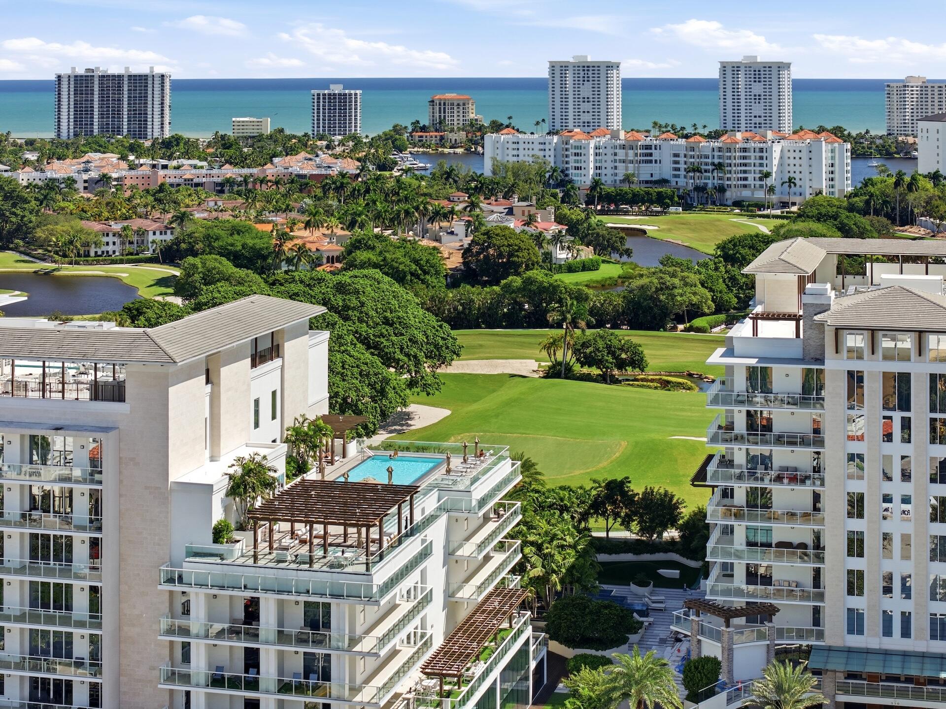 Aerial Pool Ocean View