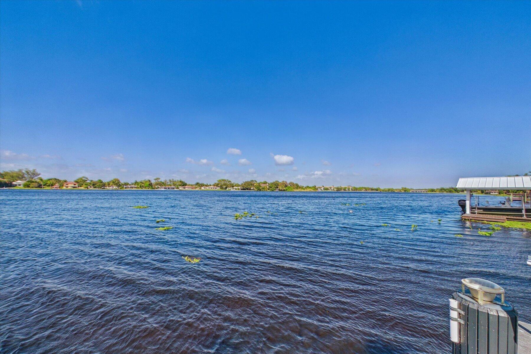 Bass fishing, boating and recreation throughout Lake Osborne's interconnected freshwater lake system