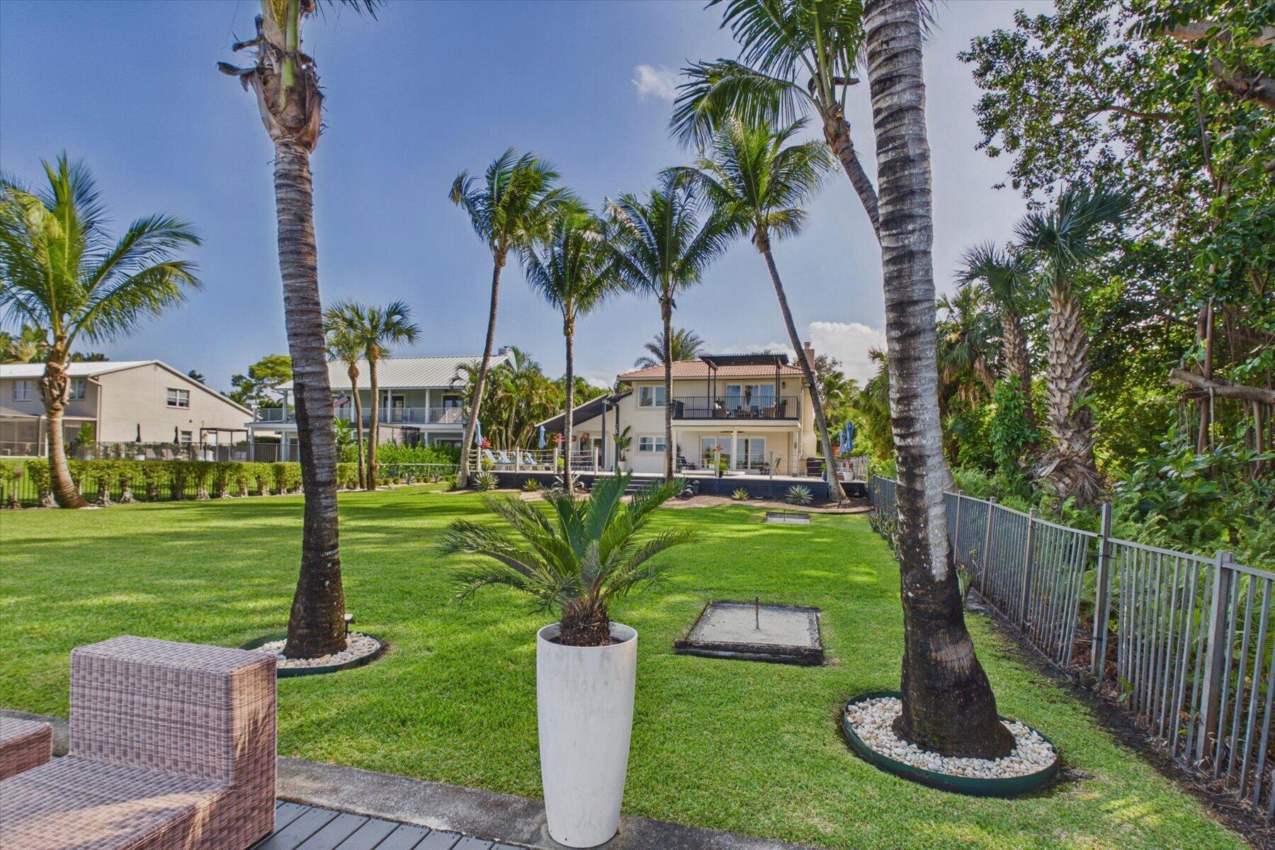 Rear view of home