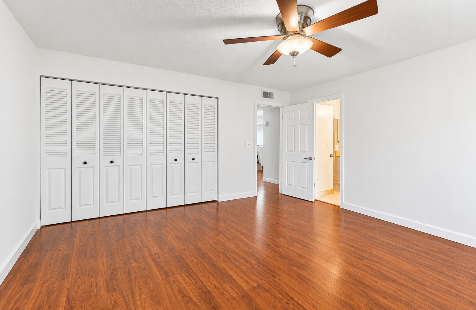 Bright Minimalist Bedroom with Ceiling F