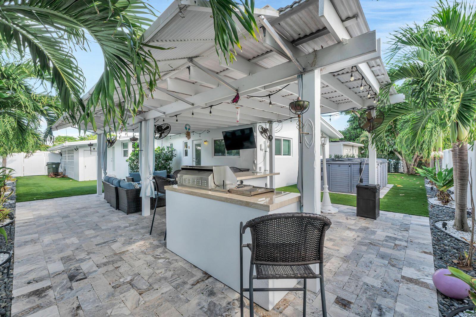 patio grill w covering