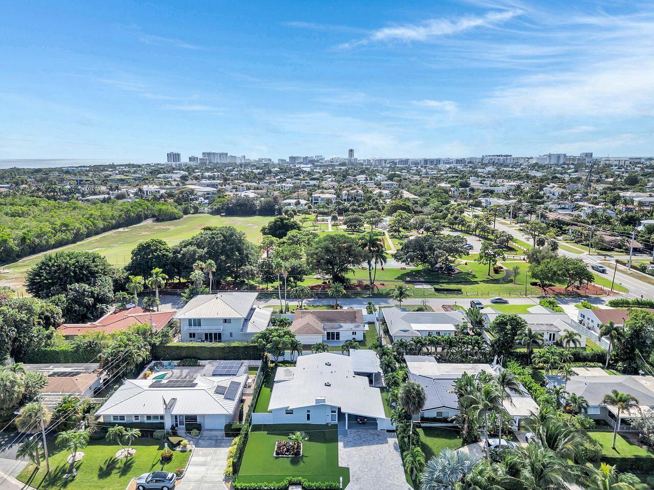 Aerial showing park S