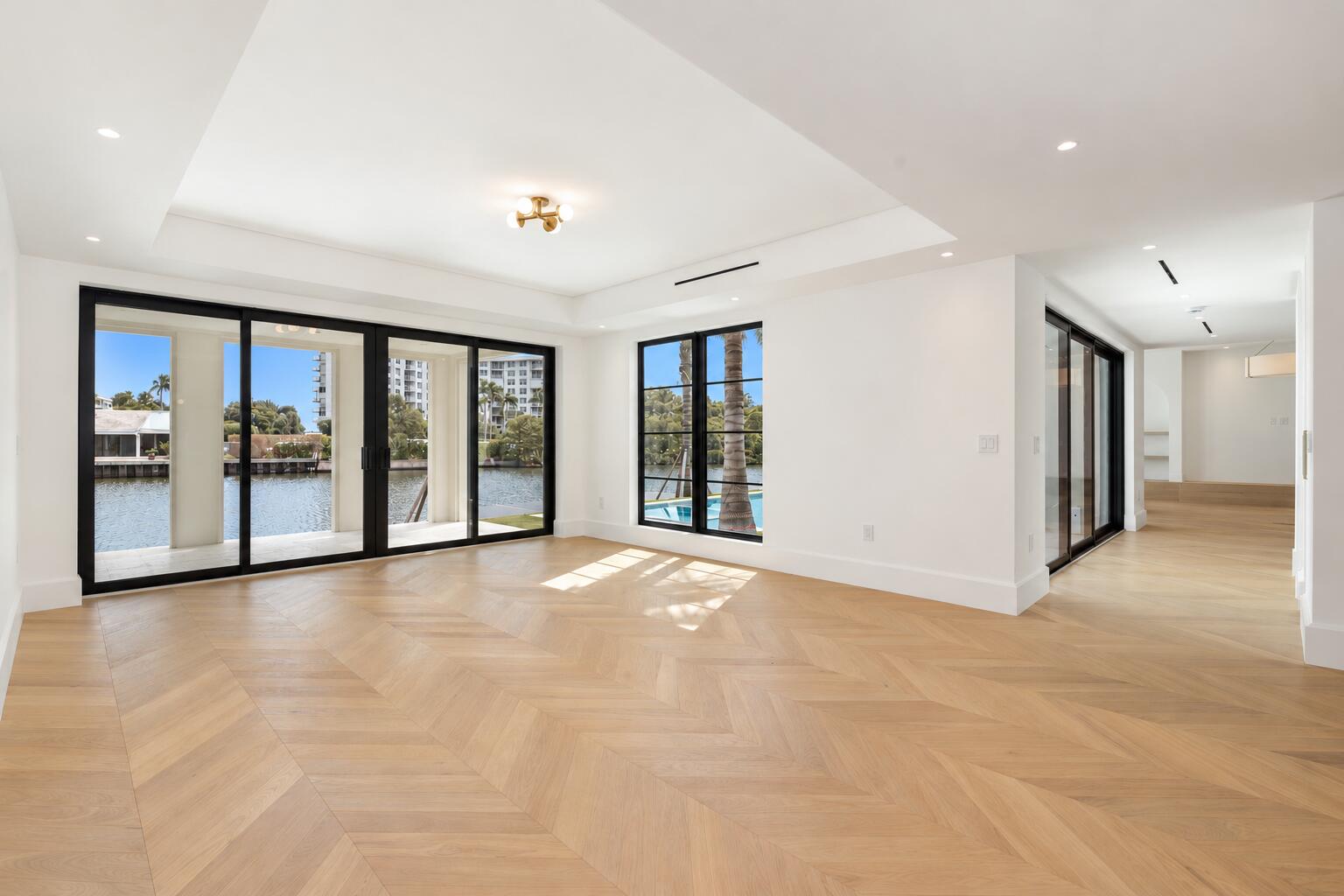 Bright Waterfront Minimalist Interior