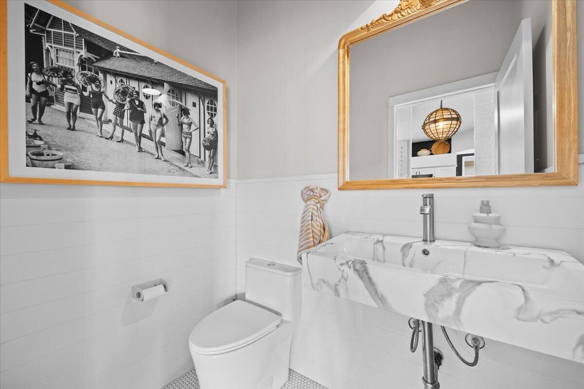 HALF BATHROOM OFF KITCHEN
