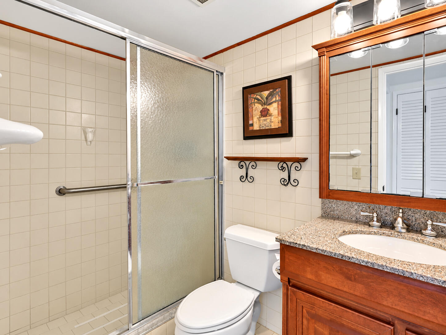 With walk in shower