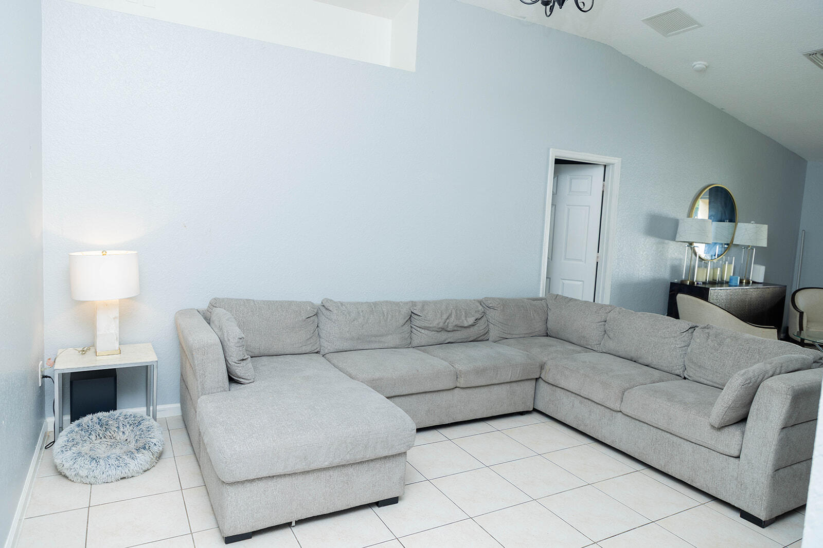 Main living area high ceilings