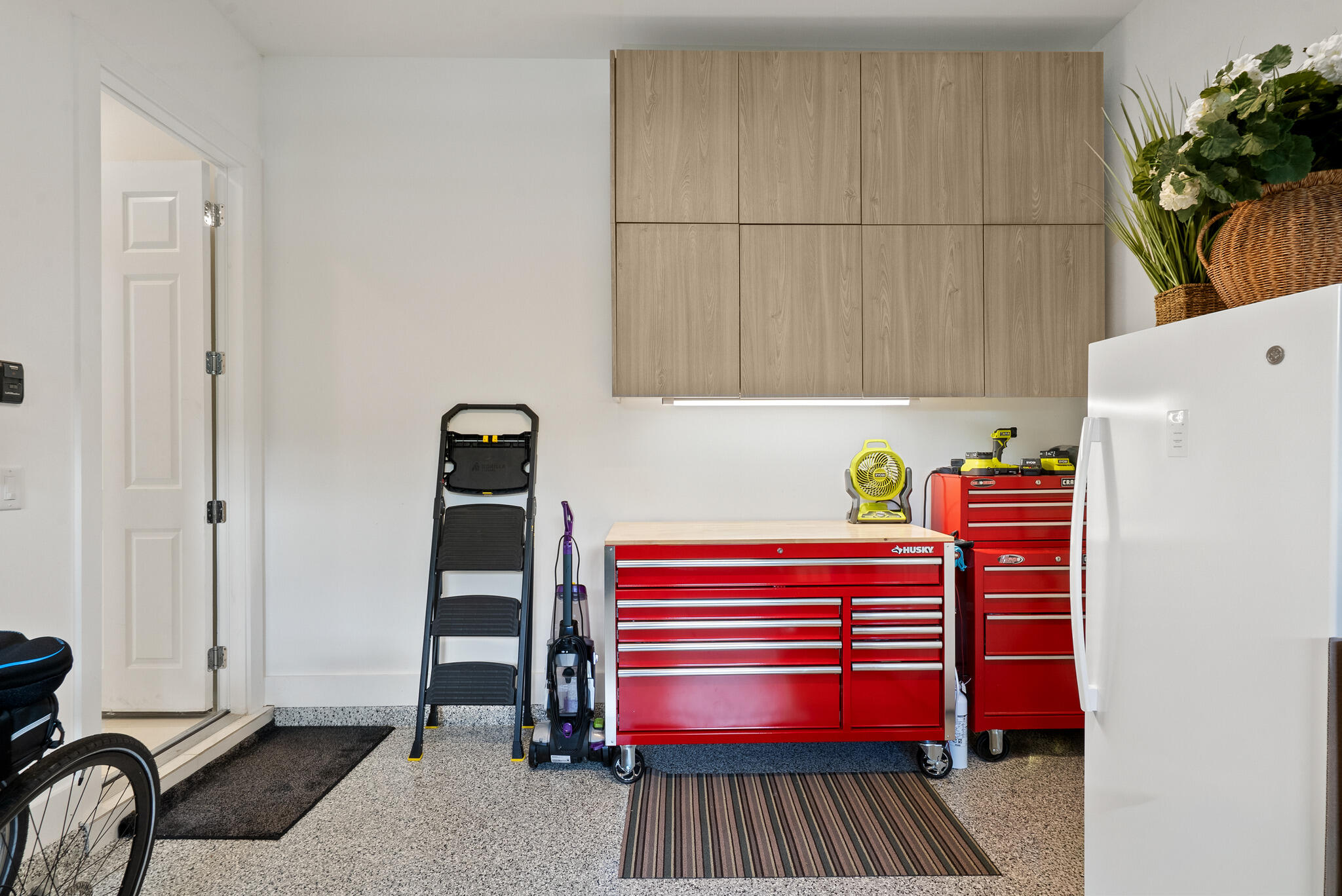 2-car garage and a 1-car garage