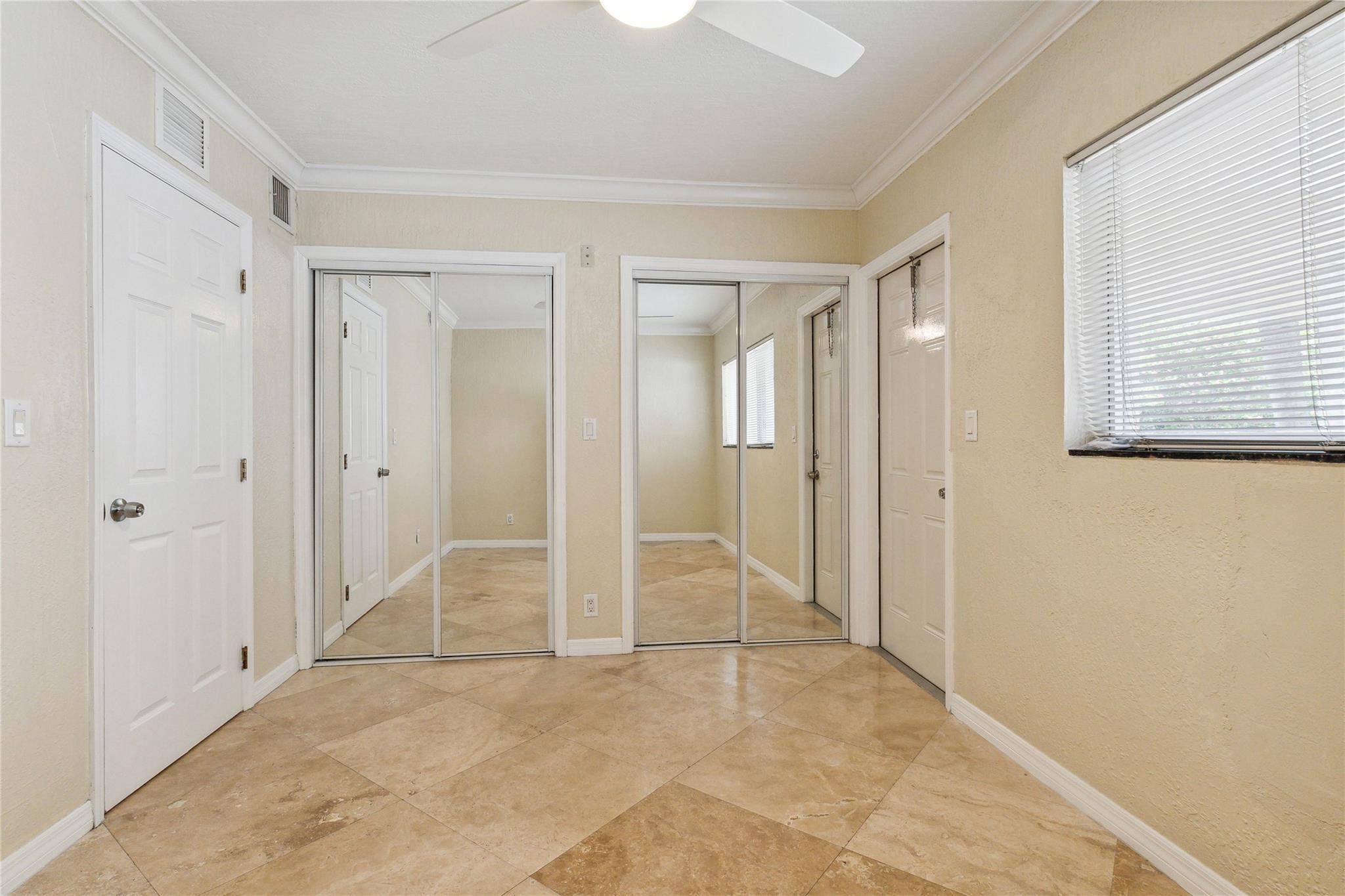 Bedroom with closets