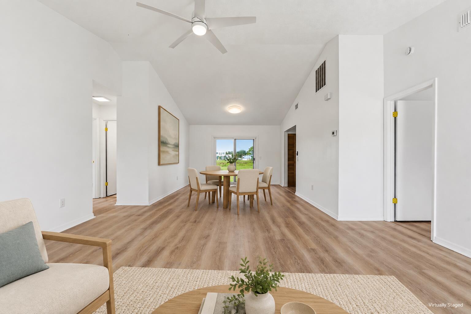 Reverse-View Coastal Living-Dining Stagi