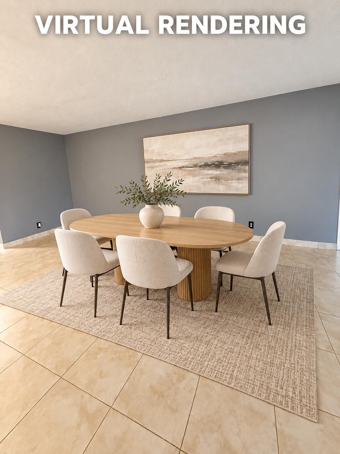 Virtual Rendering of Dining Area