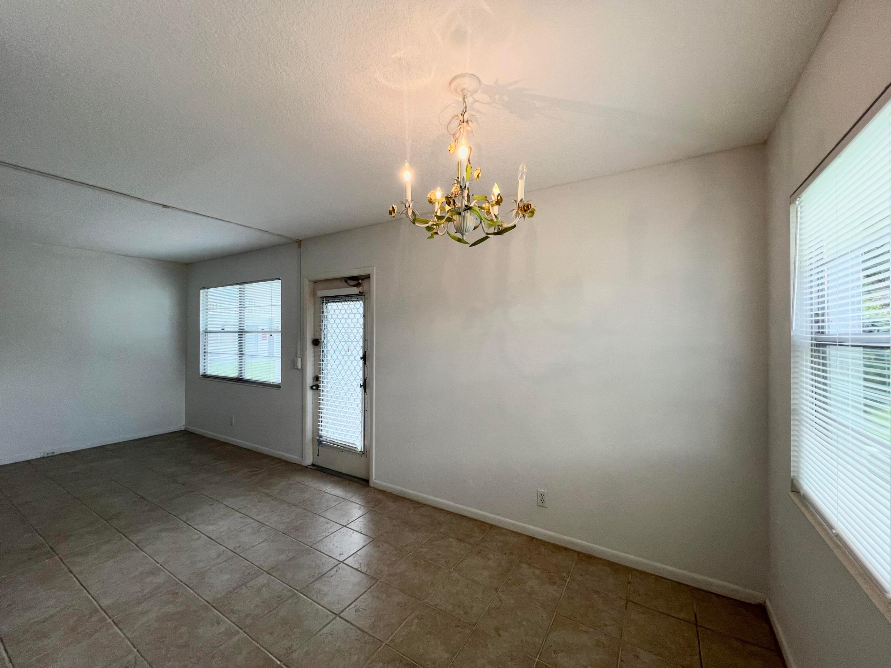 Dining area and front entrance